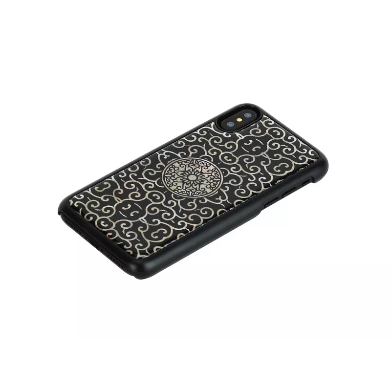 Etui na smartfona iKins Liana do iPhone XS / XS S — czarne etui ochronne