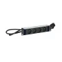Logon POWER STRIP 10cali - 4GNIAZDA - WYKOŃCZENIE ALUMINIOWE - KABEL 2M