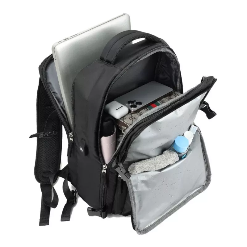 Plecak NOVEEN CTB400 unisex 25 L, poliester, 40×25×20 cm, czarny