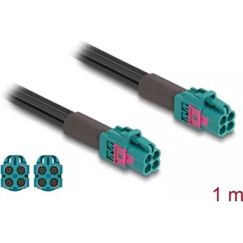 Kabel koncentryczny DeLOCK 90117 1 m Mini FAKRA Z Aqua