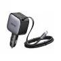 Ładowarka samochodowa UGREEN Nexode EC603 90W 3-w-1 z 1x USB-C, 1x USB-A i 70 cm wysuwanym kablem USB-C, QC 3.0 PD 3.0