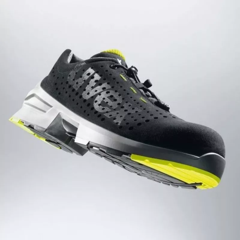 Buty ochronne Uvex 85438 Unisex Dorosły Czarny Limonkowy Poliuretan Mikro Welur