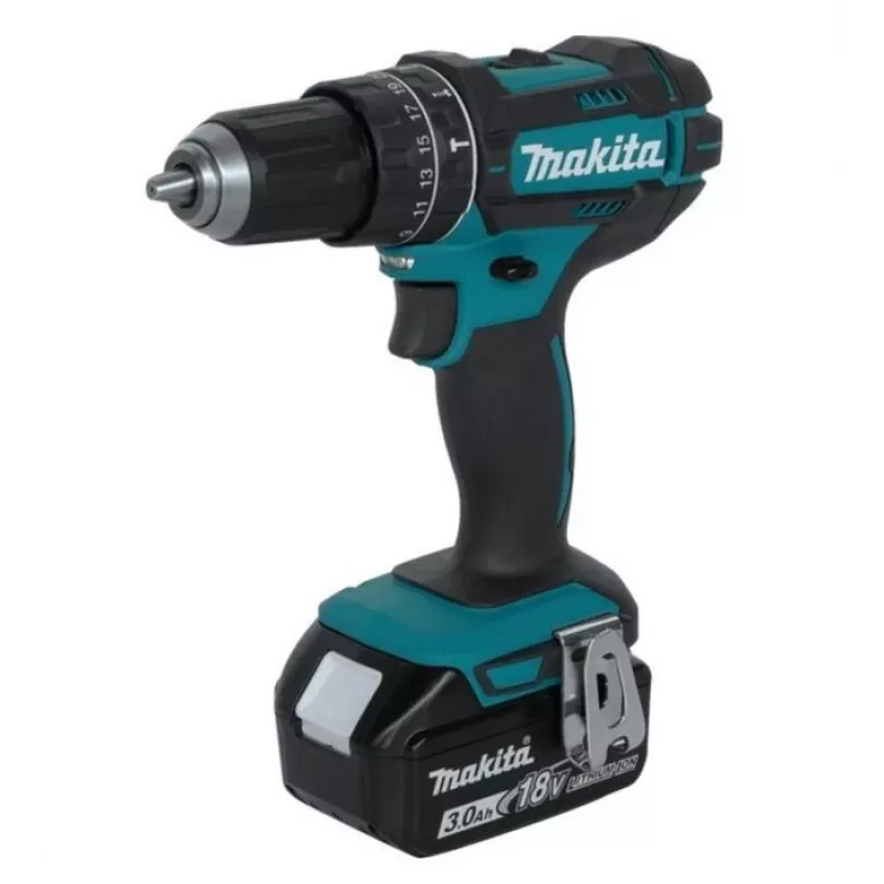 Wiertarka Makita DHP482RFJ 1900 RPM 1,8 kg Czarna, Niebieska