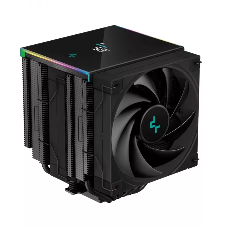 Chłodnica powietrza procesora DeepCool AK620 DIGITAL 12 cm Czarny 1 szt.