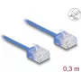 Kabel sieciowy DeLOCK RJ45 Kat.6 UTP 0,3 m niebieski