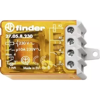 Finder Impulsowy przełącznik podtynkowy 1 szt. 27.05.8.230.0000 2 styki normalnie otwarte 230 V/AC 10 A 2300 VA (27.05.8.230.0000)