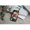 Etui telefoniczne iKins do iPhone XR — wzór kwitnącej wiśni, czarne