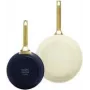 Zestaw patelni GreenPan Padova Reserve — aluminium, granatowy/żółty, Ø20 cm i Ø26 cm, 2 szt.
