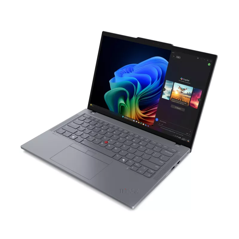 Lenovo ThinkPad T14 Gen 6 Copilot+ Ryzen™ AI 5 PRO 340 256GB SSD 16GB 14 WUXGA (1920x1200) IPS WIN11 Pro GREY Podświetlana klawiatura Czytnik linii papilarnych 1YW