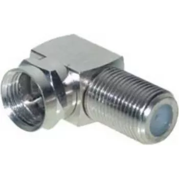 Adapter kątowy F ShiverPeaks 85210 – złącze kątowe F-męskie na F-żeńskie do kabli koncentrycznych