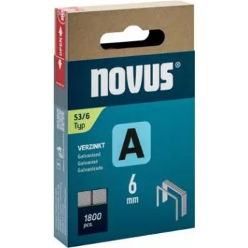 Zszywki NOVUS A Typ 53, nóżka 6 mm, opakowanie 1800 szt. (do zszywaczy serii A)
