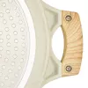 Płaski garnek D28cm 4.1L/beżowy