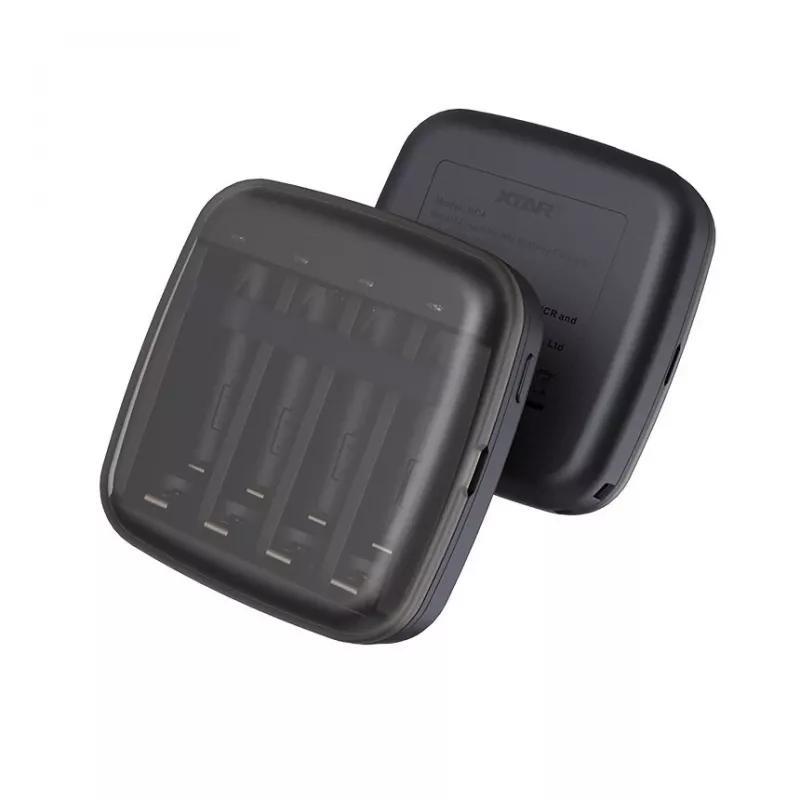 Ładowarka do akumulatorów XTAR BC4 do AA/AAA NiMH i Li-ion, 4 gniazda, wejście DC/USB, czarny