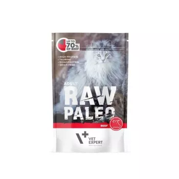 RAW PALEO Adult Cat Beef - mokra karma dla kota - 100 g