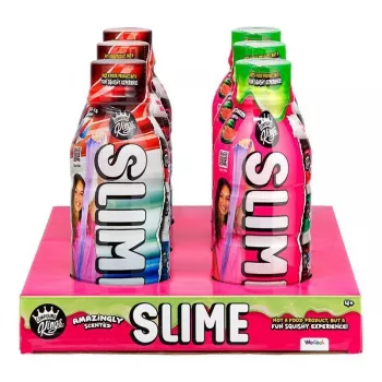 Zestaw slime WECOOL Compound Kings — różnokolorowe butelki slime, wielokolorowy asortyment