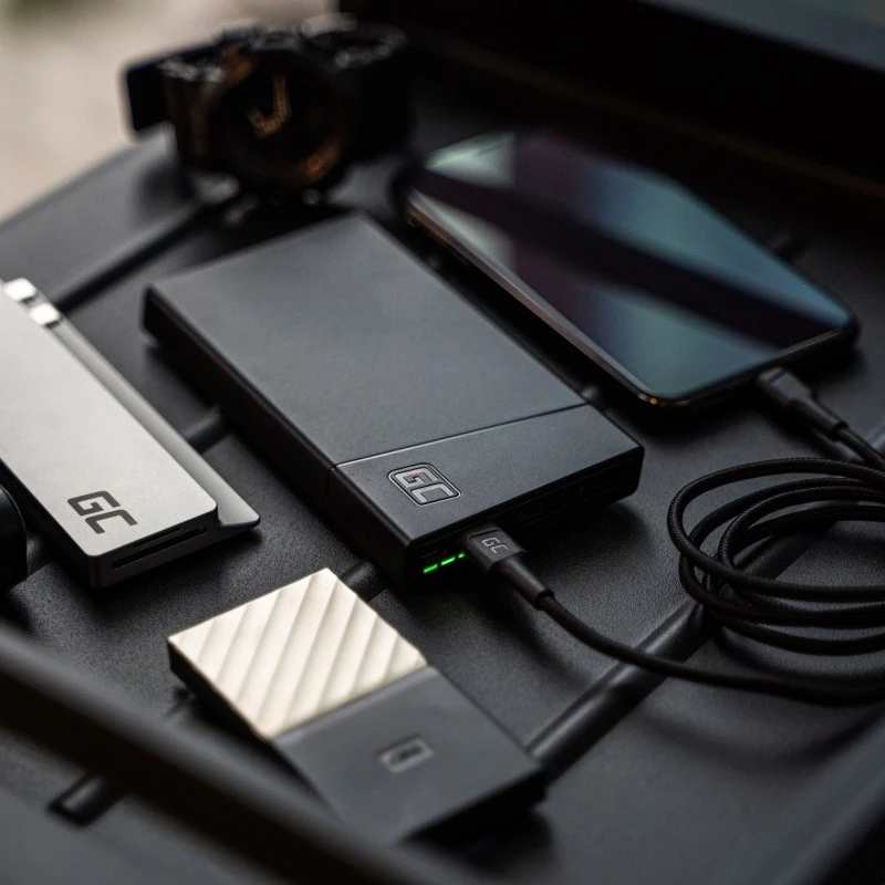 Powerbank Green Cell PBGC02S litowo-polimerowy (LiPo) 10000 mAh czarny