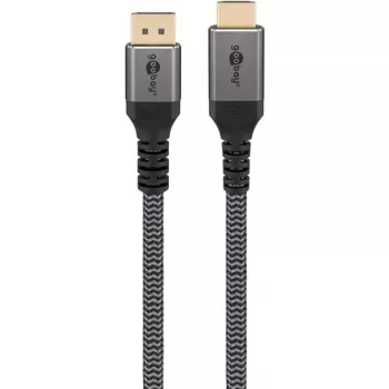 Goobay 65270 Przejściówka wideo 3 m DisplayPort HDMI Szary (65270)