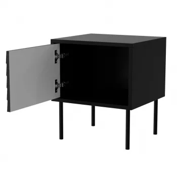 Cama Szafka nocna, 2 szt. CORTINA 45x40x51 czarny