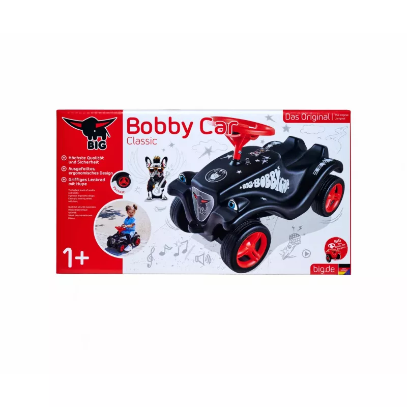 Jeździk Simba-Dickie BIG Bobby Car Classic Little Rocker — czarno-czerwony, model 800056144