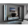 TV stand cama meble VIGO NEW 30/180/40, 1800×400×300 mm, czarny blat, rama z płyty wiórowej
