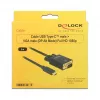 adapter kablowya wideo DeLOCK 85263 USB Typ-C do VGA 3 m Czarny