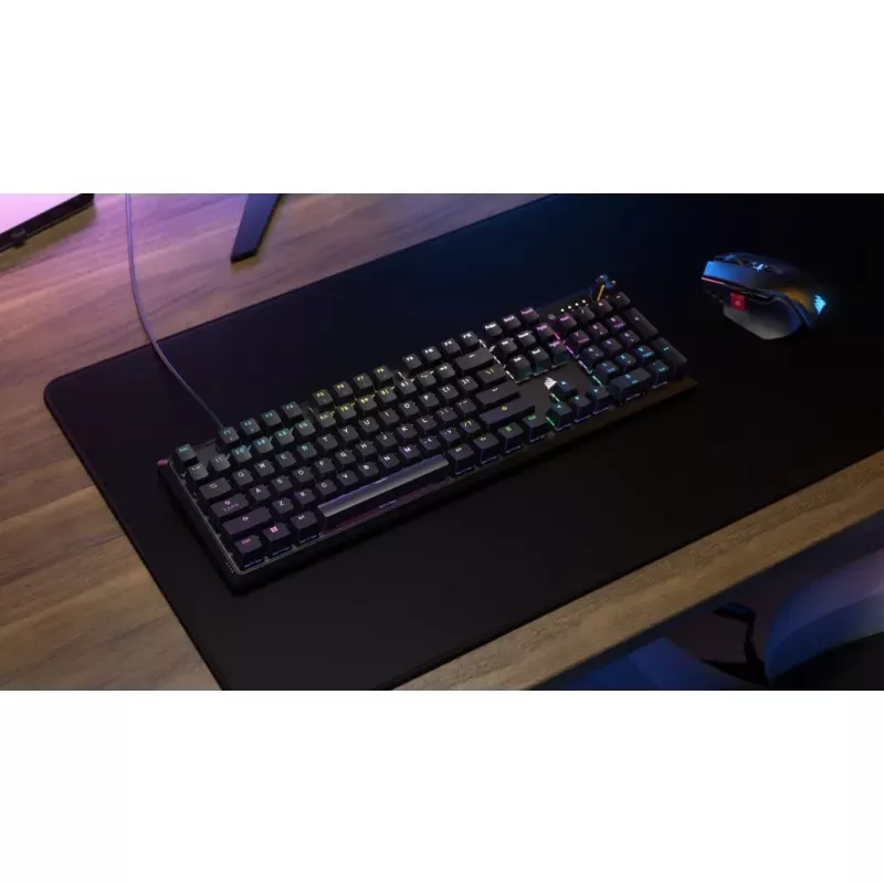 Klawiatura gamingowa Corsair K70 USB czarna mechaniczna pełnowymiarowa 104 klawisze