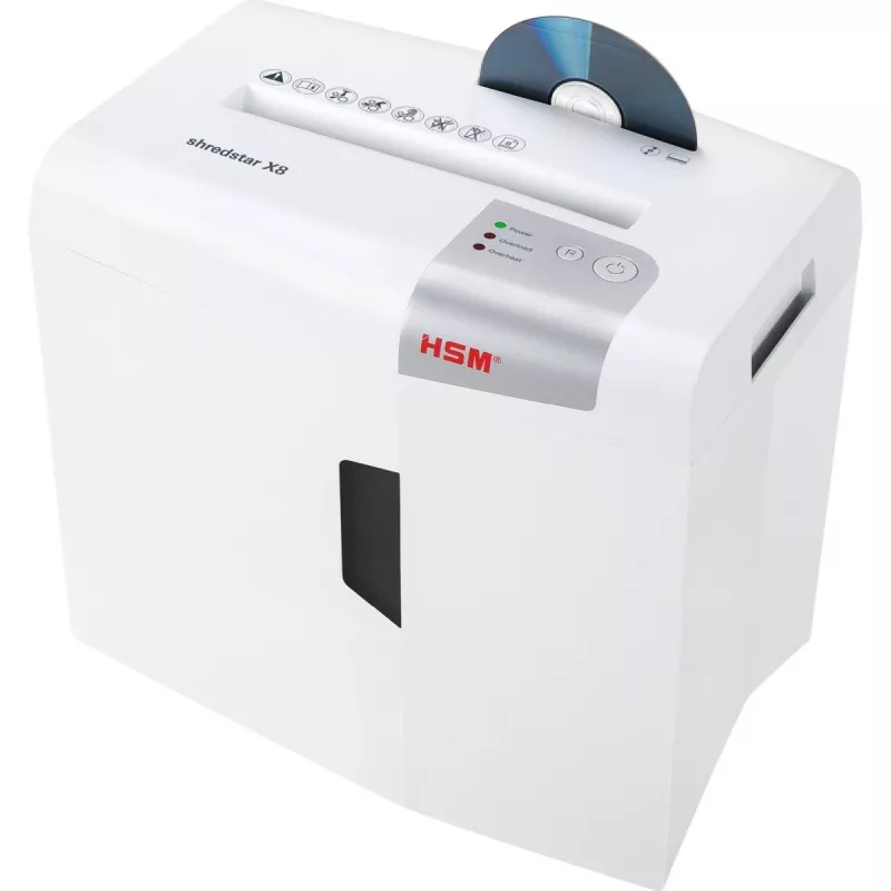 Niszczarka dokumentów HSM shredstar X8, 4,5 x 30 mm + osobny mechanizm do cięcia płyt CD