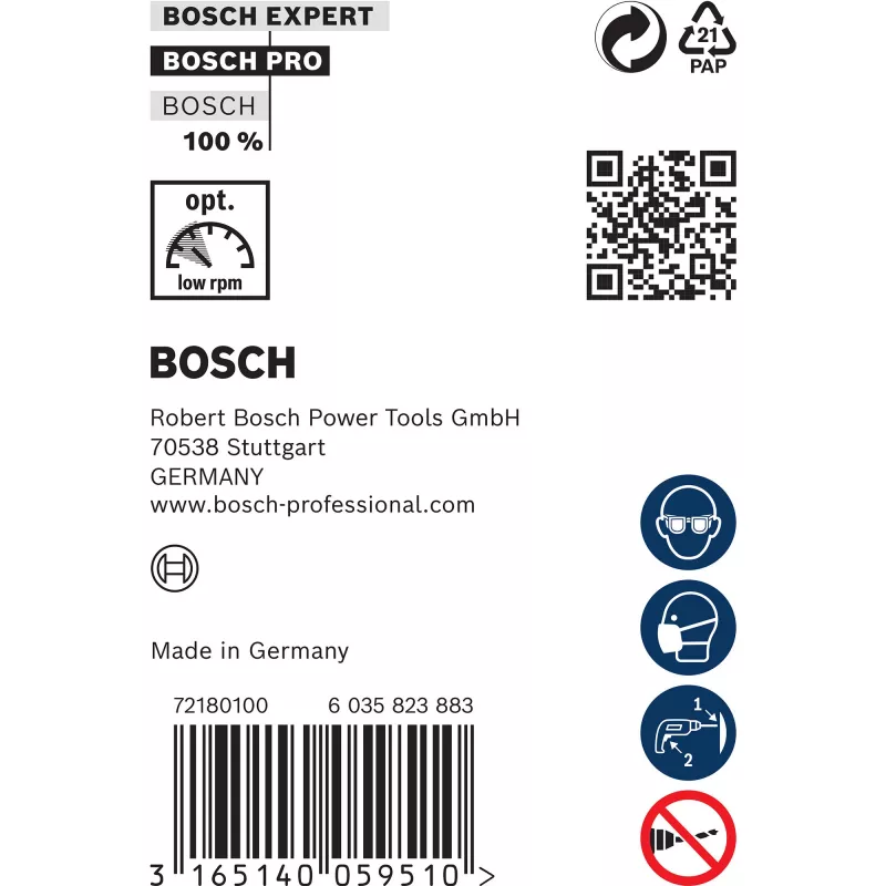 Wiertła instalacyjne Bosch, 600 mm