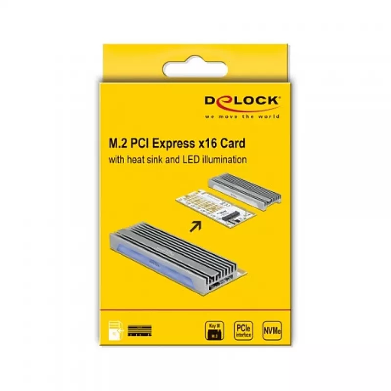 Karta PCI Express x16 DeLOCK 90566 NVMe M.2 Key M