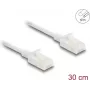 Kabel sieciowy DeLOCK RJ45 Cat.6A wtyk do wtyka 0,3 m biały