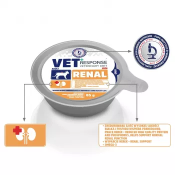 VET RESPONSE Renal - mokra karma dla kotów - 85g