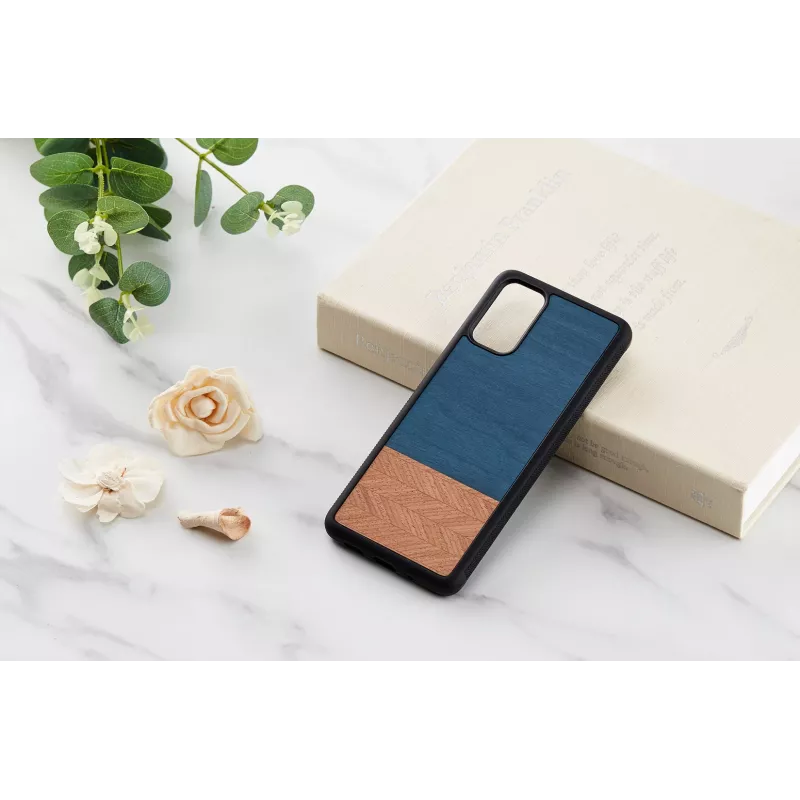Pokrowiec na telefon Man and Wood Galaxy S20+ denim Czarny — etui ochronne dla Samsung Galaxy S20+