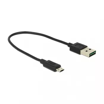 Kabel USB DeLOCK 84804 USB 2.0 0.2 m USB A Micro-USB B Czarny