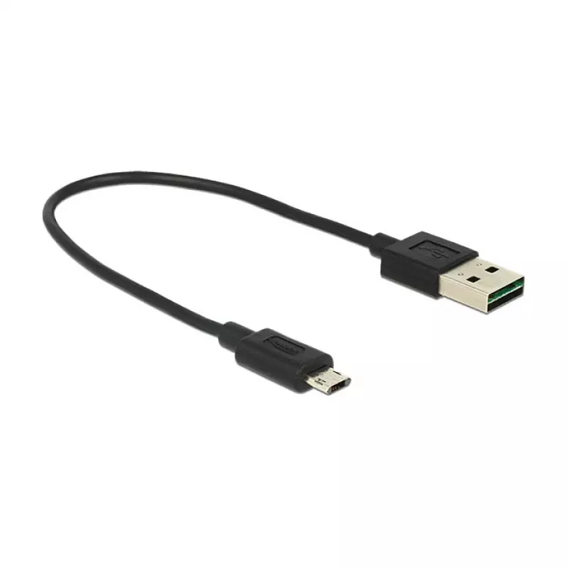 Kabel USB DeLOCK 84804 USB 2.0 0.2 m USB A Micro-USB B Czarny