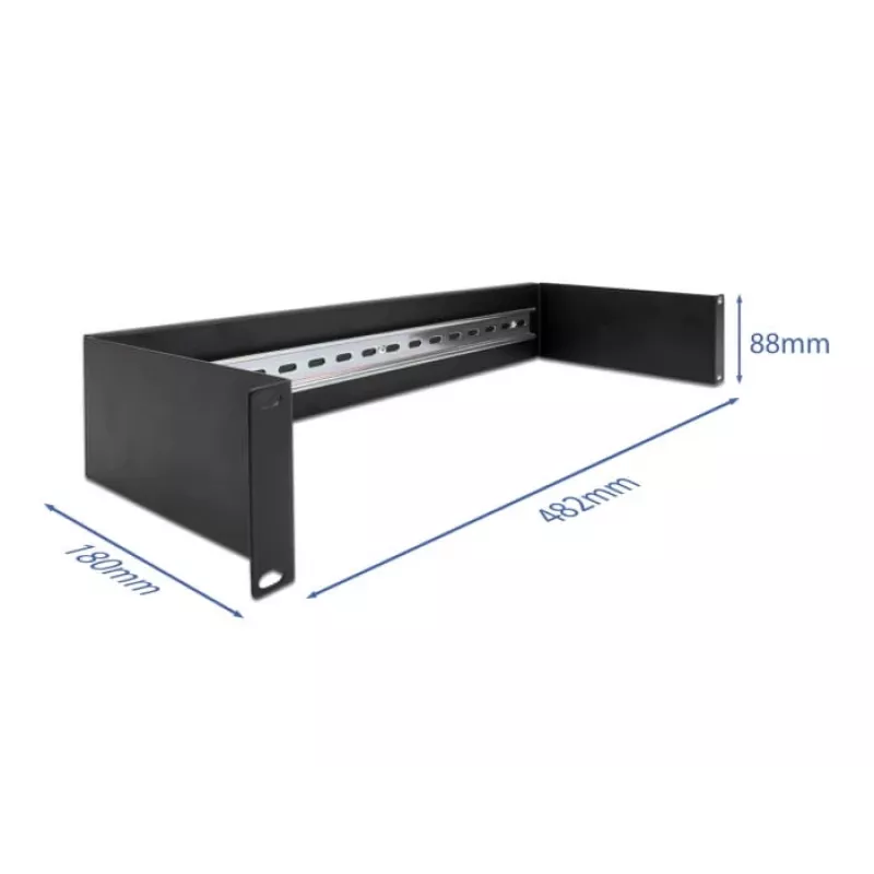 Szyna kablowa DeLOCK 66884 Czarny szerokość 180 mm głębokość 482 mm wysokość 90 mm