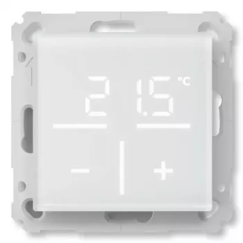 Szklany termostat ścienny Homematic IP 161333A0 z czujnikiem CO2, cyfrowy RF, 230 V, 54,5×54,5×29 mm