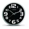 Wall clock Esperanza EHC013K Zurich Czarny Quartz Oval 25 cm, aluminiowa rama, grubość 4 cm