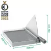 Leitz Precision Home Office Paper Cutter A4, 10 arkuszy, zacisk ręczny, stal nierdzewna, A4, 80 g/m², antracyt