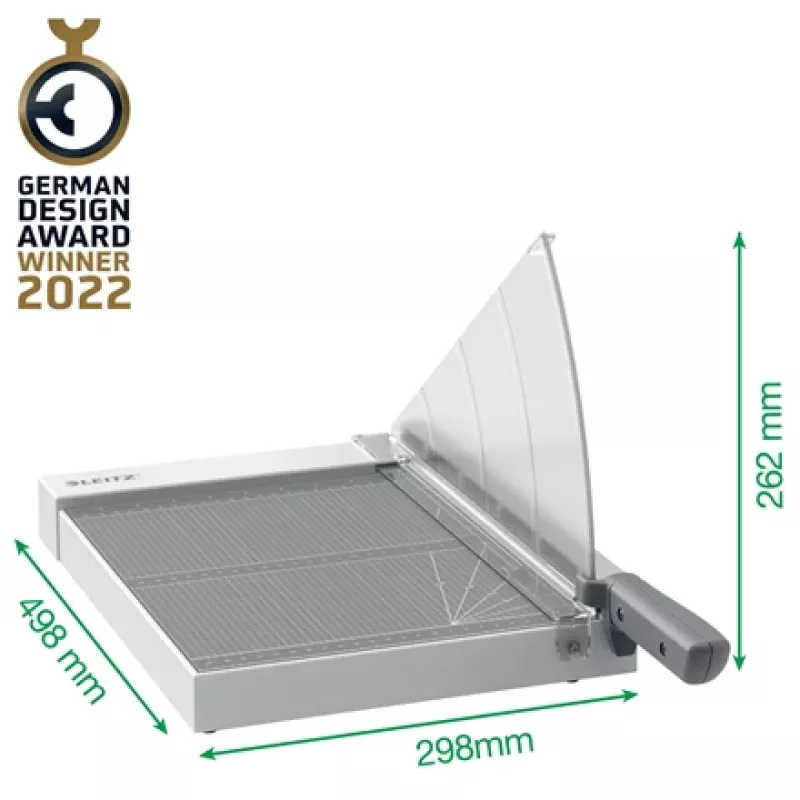Leitz Precision Home Office Paper Cutter A4, 10 arkuszy, zacisk ręczny, stal nierdzewna, A4, 80 g/m², antracyt