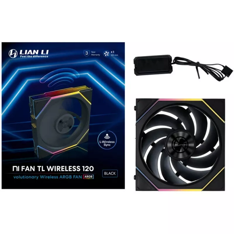 Lian Li UNI FAN TL 120 mm ARGB wentylator obudowy - czarny