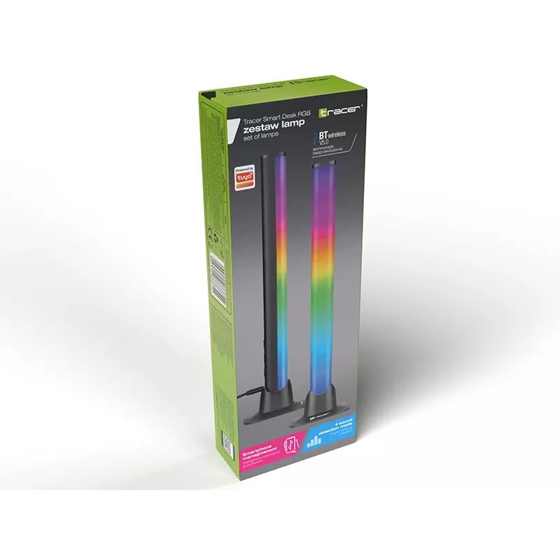 Tracer Smart Desk - Lampka biurkowa - LED - RGB Light (opakowanie 2)