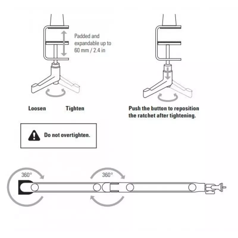 Elgato Wave Mic Arm Low Profile — regulowane ramię niskoprofilowe do mikrofonu do studia i streamingu