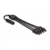 Rozgałęźnik kablowy DeLOCK DL4 Solar Splitter kabel 1 x męski do 4 x żeński 50 cm czarny