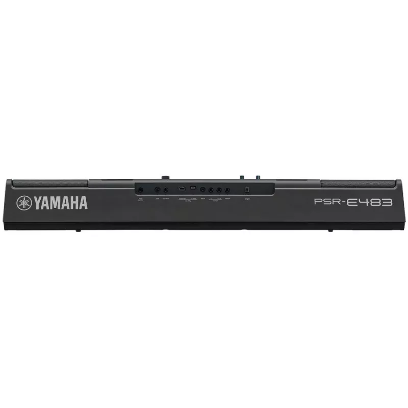 klawiatura YAMAHA PSR-E483 — 61-klawiszowy przenośny klawiatura aranżerski z dynamiką klawiatury i USB-MIDI