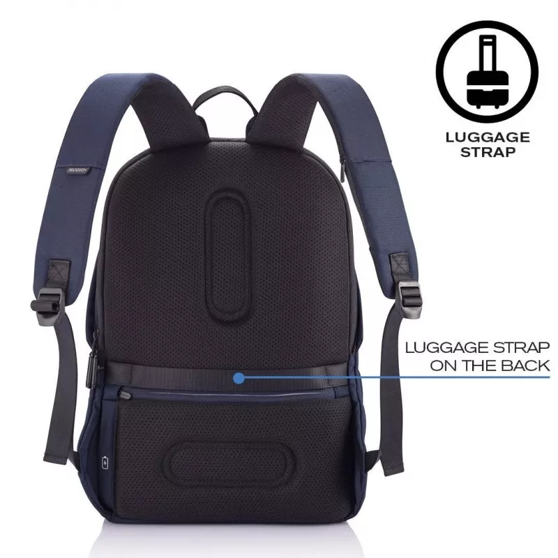 Plecak casual XDDESIGN Bobby Soft z komorą na laptop 15,6 cala, 16 l, granatowy, PET