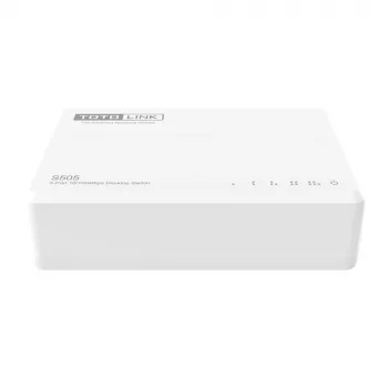 Przełącznik niezarządzalny TOTOLINK S505-V5 5 portów Fast Ethernet 10/100 biały
