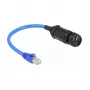 Kabel sieciowy DELOCK Cat6 SF/UTP (S-FTP) 0,25 m — RJ-45 na RJ-45, czarno-niebieski