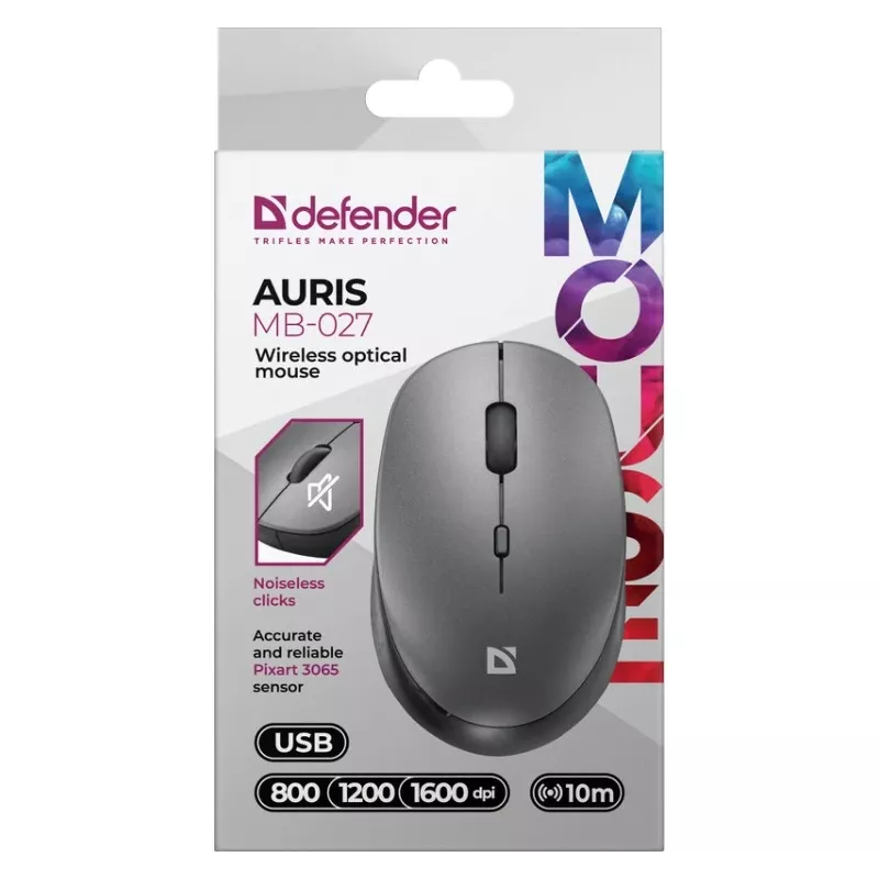 Bezprzewodowa mysz DEFENDER AURIS MB-027 interfejs