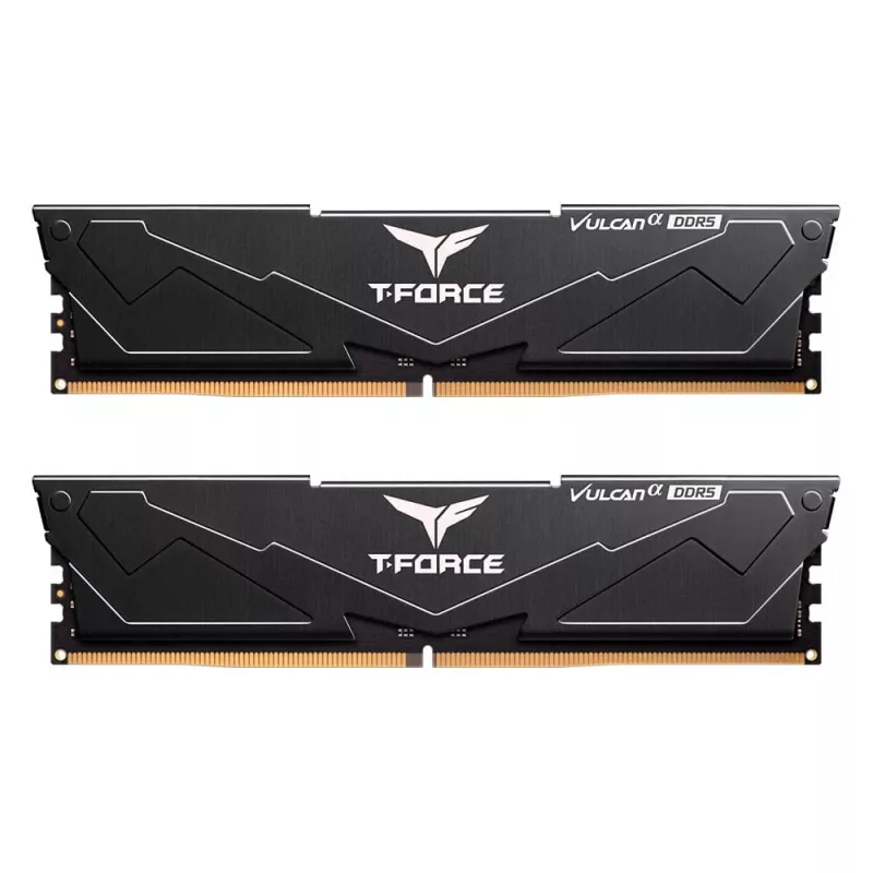 Team Group VULCAN FLABD516G6000HC3001, 16 GB, 1 x 16 GB, DDR5, 6000 MHz, 288-pin DIMM, Czarny