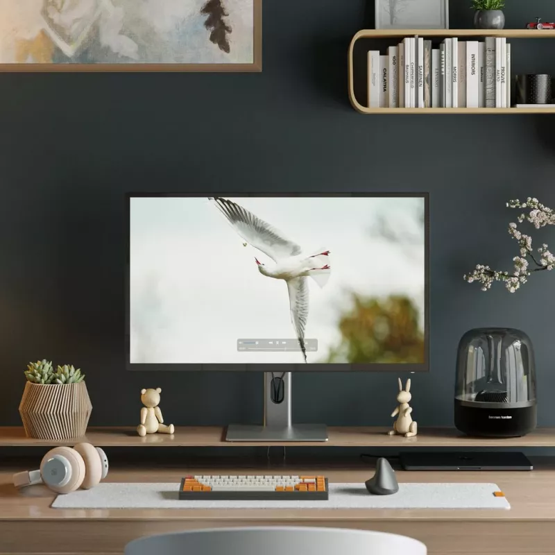 ALOGIC 32C4KPD LED display 81,3 cm (32) 3840 x 2160 Pixel 4K Ultra HD Aluminium - Czarny (32C4KPD)